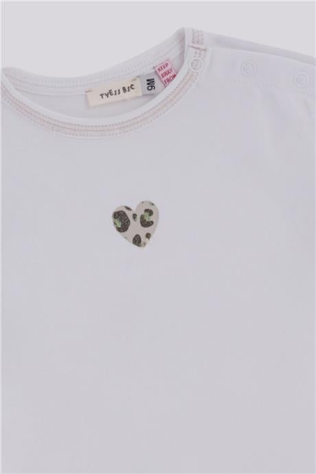 Gb Baby Basic Kız Bebek Beyaz TshirtGb Baby Basic Kız Bebek Beyaz Tshirt