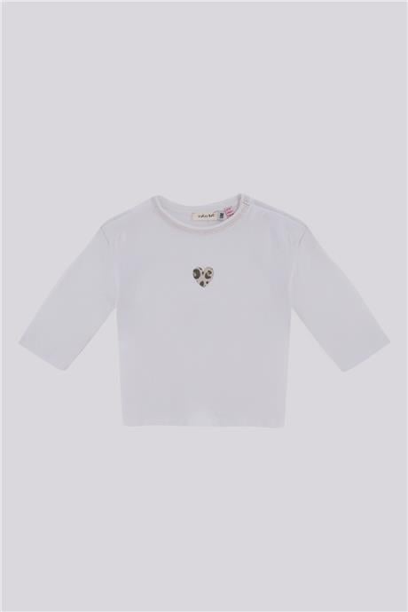 Gb Baby Basic Kız Bebek Beyaz TshirtGb Baby Basic Kız Bebek Beyaz Tshirt