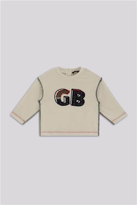 GB Baby Erkek Bebek Beyaz Eşofman ÜstüGB Baby Erkek Bebek Beyaz Eşofman Üstü