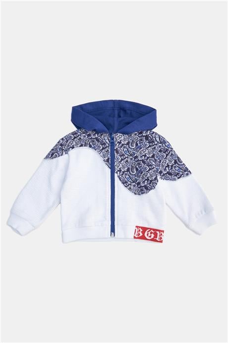 GB Baby Erkek Bebek Beyaz Eşofman Üstü