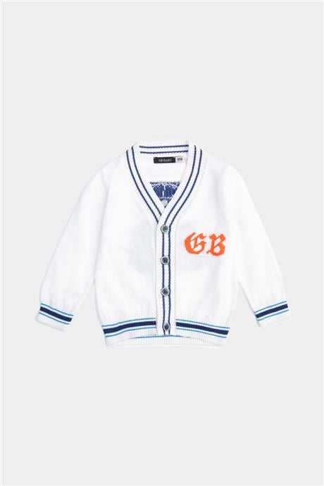 GB Baby Erkek Bebek Beyaz Hırka