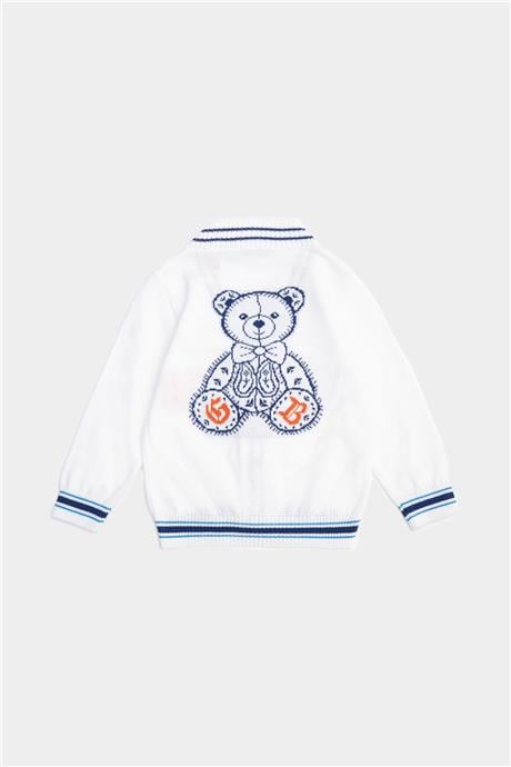 GB Baby Erkek Bebek Beyaz Hırka