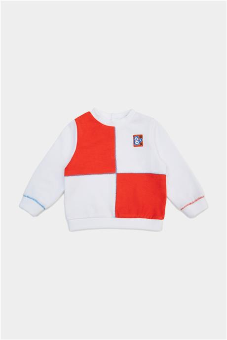 GB Baby Erkek Bebek Beyaz Sweatshirt
