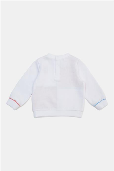 GB Baby Erkek Bebek Beyaz Sweatshirt