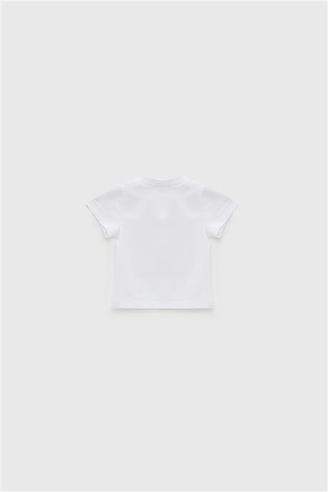 GB Baby Erkek Bebek Beyaz T-Shirt