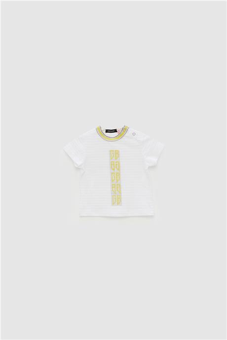 GB Baby Erkek Bebek Beyaz T-Shirt