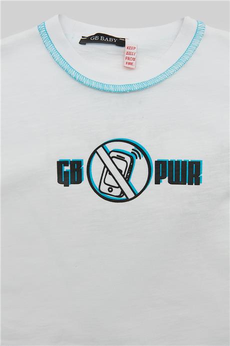 GB Baby Erkek Bebek Beyaz T-Shirt
