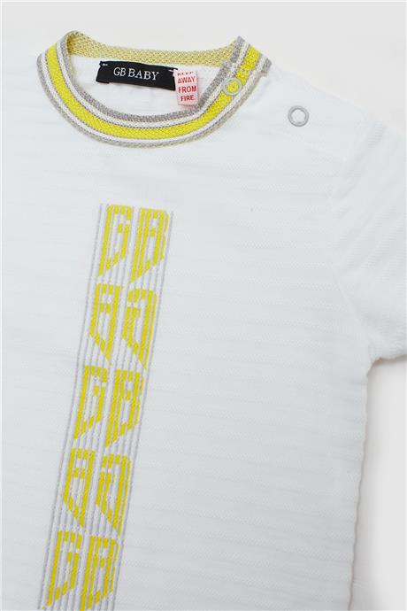 GB Baby Erkek Bebek Beyaz T-Shirt