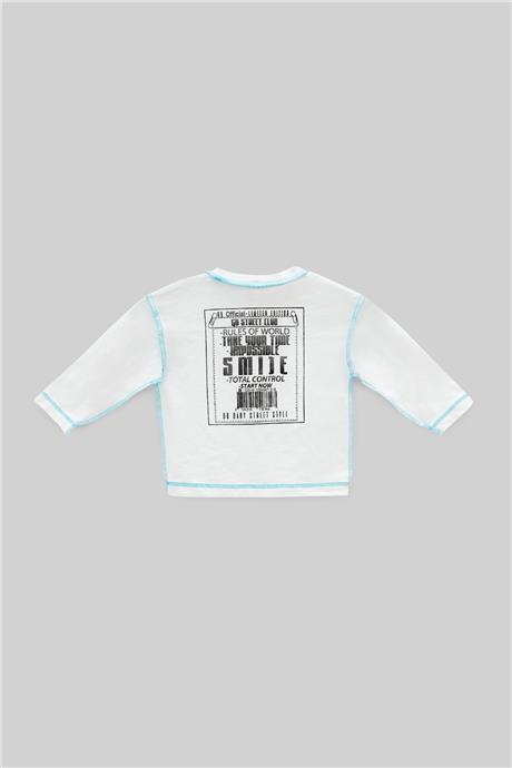 GB Baby Erkek Bebek Beyaz T-Shirt
