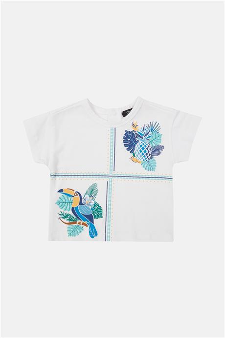GB Baby Erkek Bebek Beyaz Tshirt