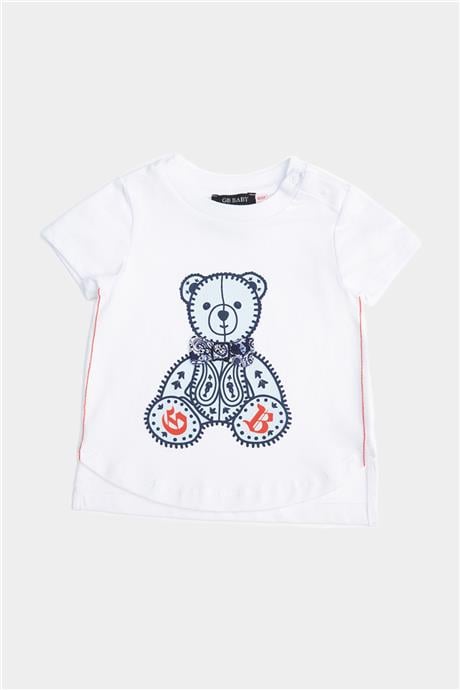 GB Baby Erkek Bebek Beyaz Tshirt