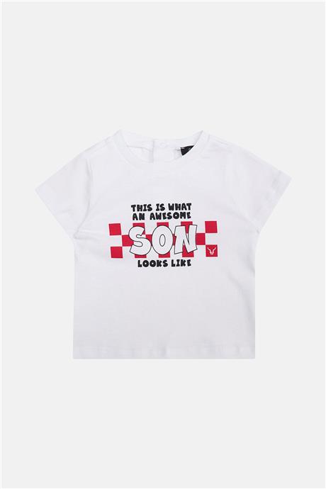 GB Baby Erkek Bebek Beyaz Tshirt