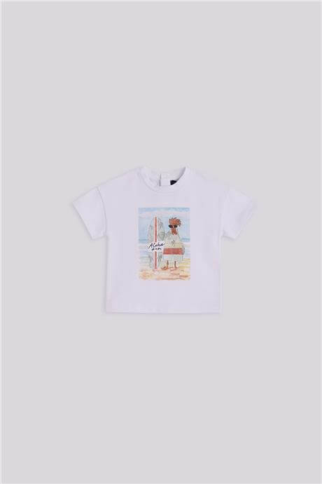 GB Baby Erkek Bebek Beyaz TshirtGB Baby Erkek Bebek Beyaz Tshirt