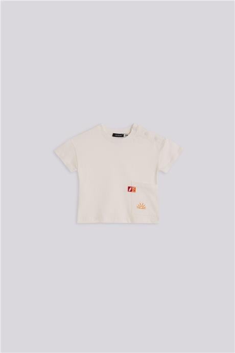 GB Baby Erkek Bebek Beyaz TshirtGB Baby Erkek Bebek Beyaz Tshirt