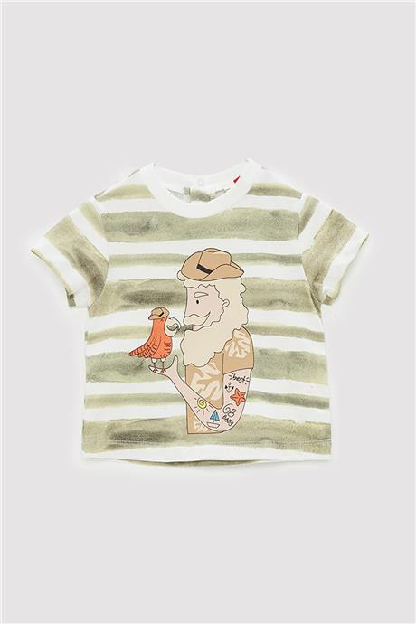 GB Baby Erkek Bebek Çizgili T-Shirt