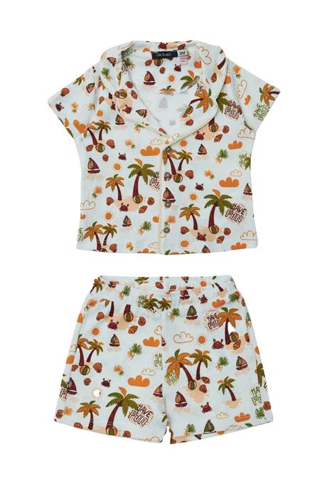 GB Baby Erkek Bebek Desenli Pijama Takım