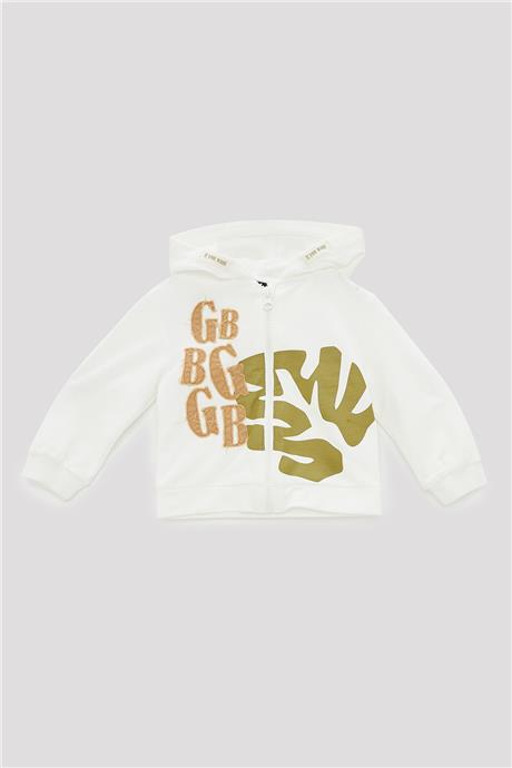 GB Baby Erkek Bebek Ekru Eşofman Üstü