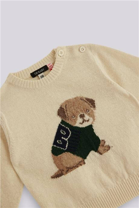 GB Baby Erkek Bebek Ekru KazakGB Baby Erkek Bebek Ekru Kazak