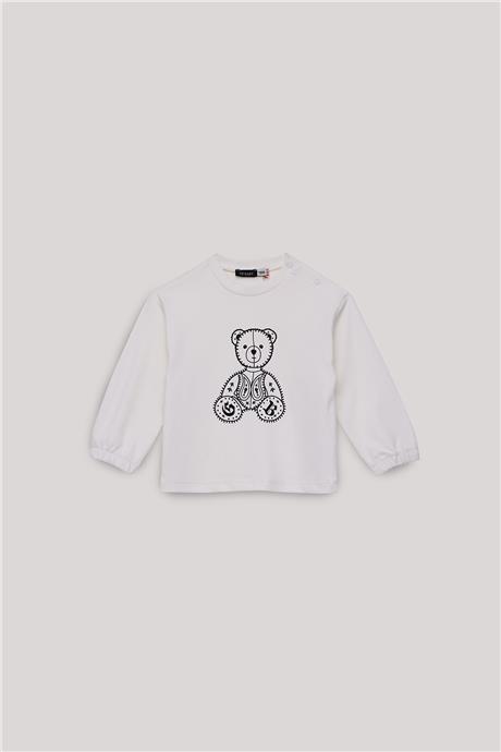 GB Baby Erkek Bebek Ekru Sweatshirt