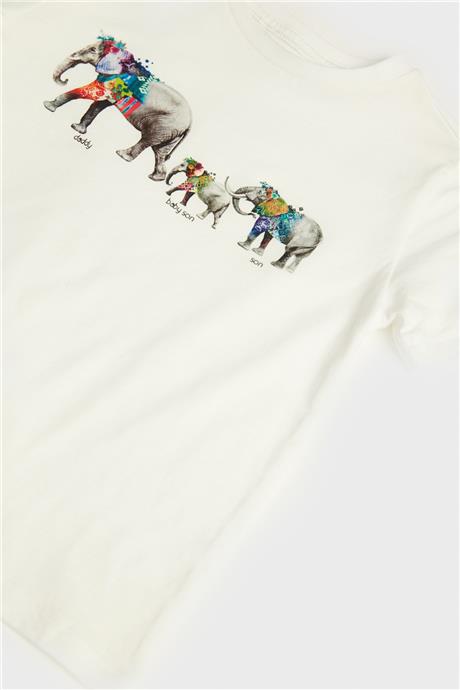 GB Baby Erkek Bebek Ekru T-Shirt