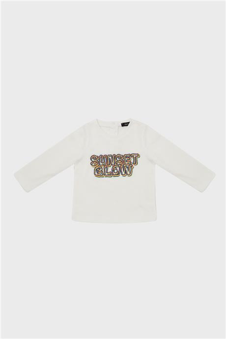 GB Baby Erkek Bebek Ekru T-Shirt