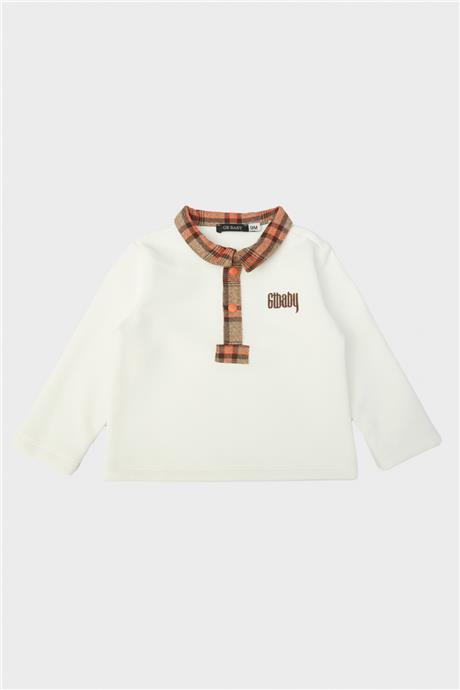 GB Baby Erkek Bebek Ekru T-Shirt