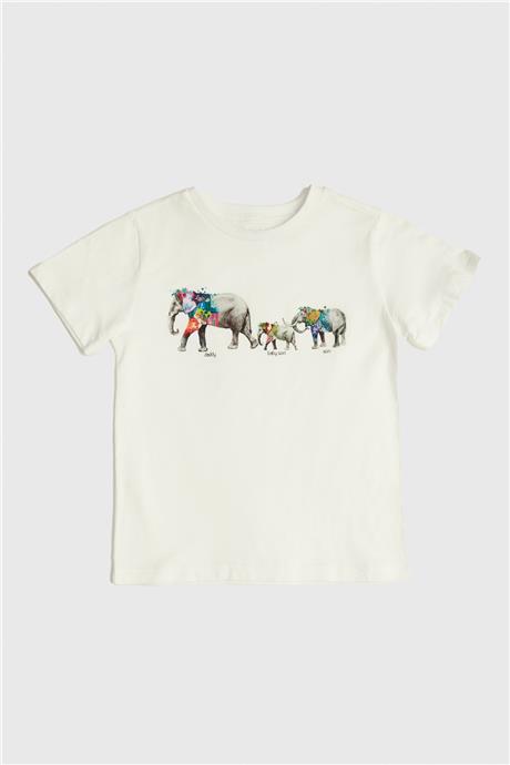 GB Baby Erkek Bebek Ekru T-Shirt
