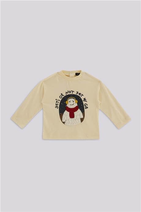 GB Baby Erkek Bebek Ekru TshirtGB Baby Erkek Bebek Ekru Tshirt