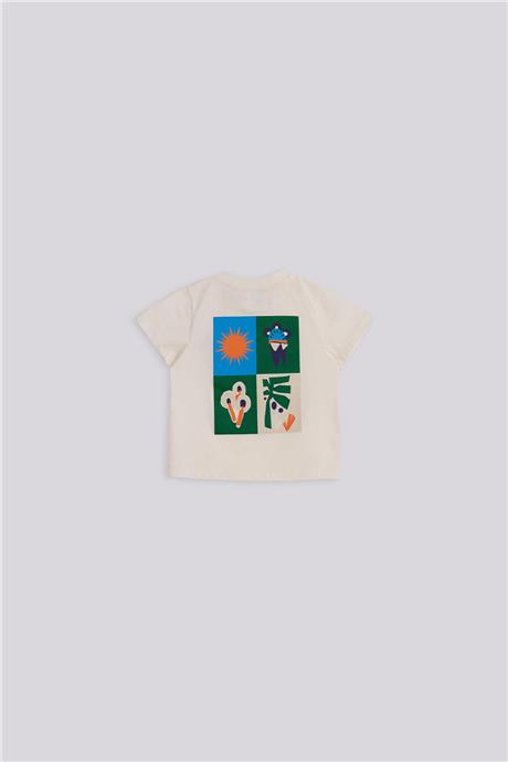 GB Baby Erkek Bebek Ekru TshirtGB Baby Erkek Bebek Ekru Tshirt