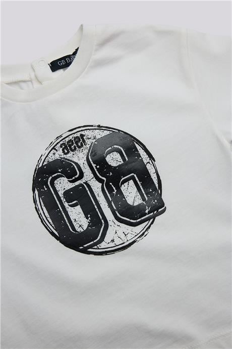 GB Baby Erkek Bebek Ekru TshirtGB Baby Erkek Bebek Ekru Tshirt