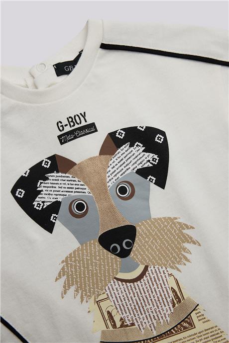 GB Baby Erkek Bebek Ekru TshirtGB Baby Erkek Bebek Ekru Tshirt