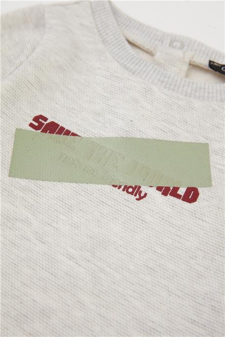 GB Baby Erkek Bebek Gri Sweatshirt