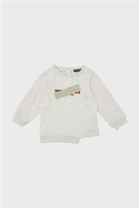 GB Baby Erkek Bebek Gri Sweatshirt