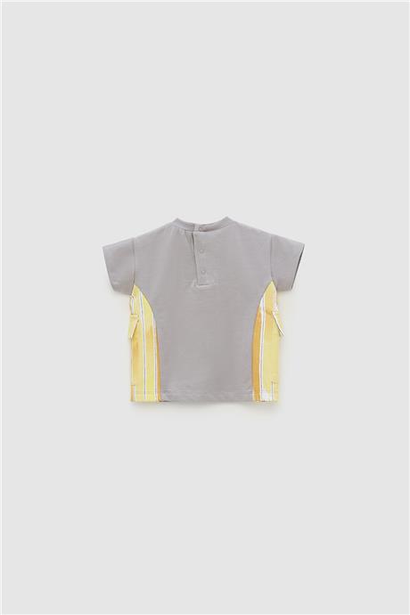 GB Baby Erkek Bebek Gri T-Shirt