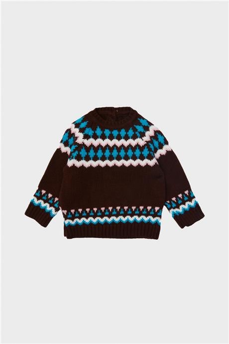 GB Baby Erkek Bebek Kahve Kazak
