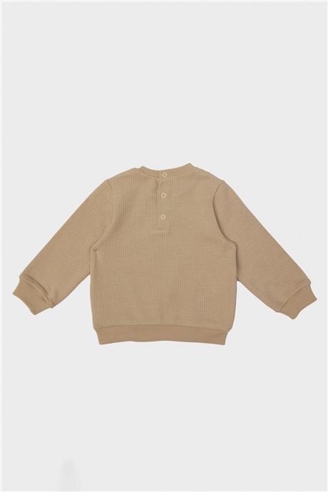 GB Baby Erkek Bebek Kahve Sweatshirt