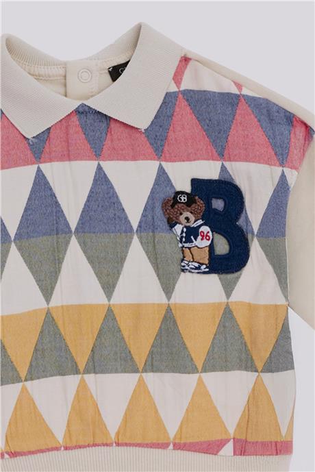 GB Baby Erkek Bebek Renkli SweatshirtGB Baby Erkek Bebek Renkli Sweatshirt