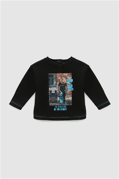 GB Baby Erkek Bebek Siyah T-Shirt