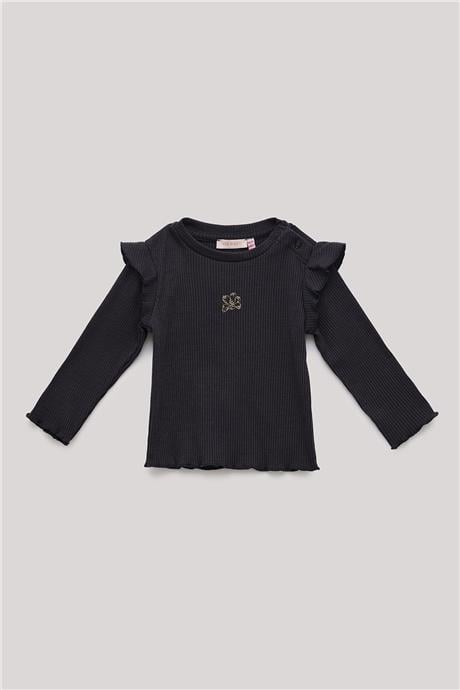 GB Baby Kız Bebek Antrasit T-Shirt