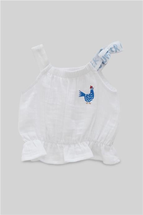 GB Baby Kız Bebek Beyaz Bluz