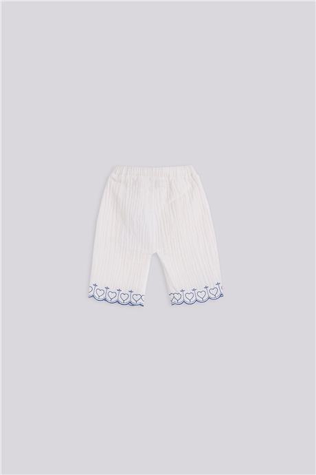 GB Baby Baby Girl White TrousersGB Baby Baby Girl White Trousers