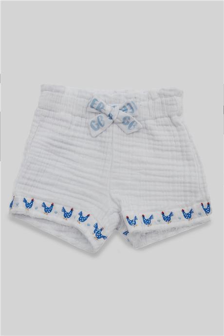 GB Baby Kız Bebek Beyaz Şort