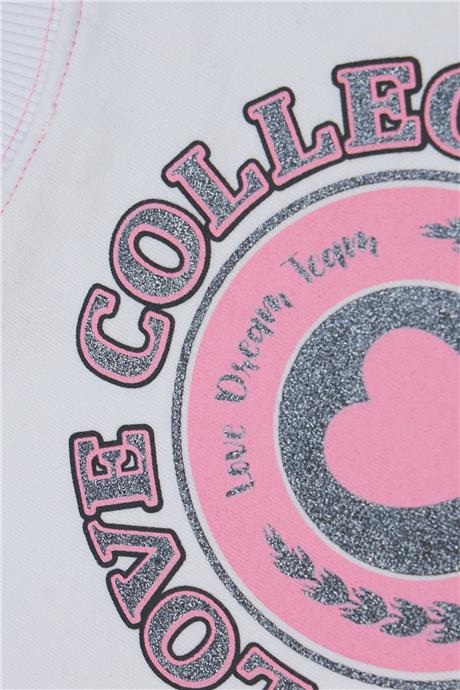 GB Baby Kız Bebek Beyaz Sweatshirt