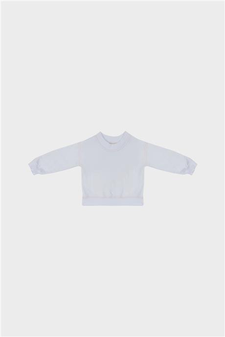 GB Baby Kız Bebek Beyaz Sweatshirt