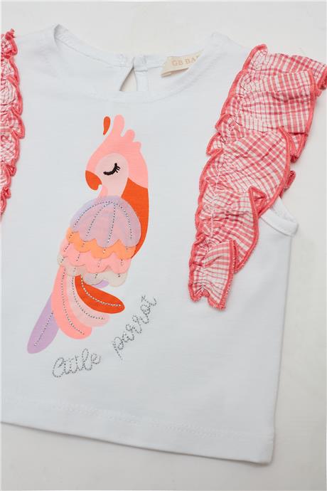 GB Baby Kız Bebek Beyaz T-Shirt