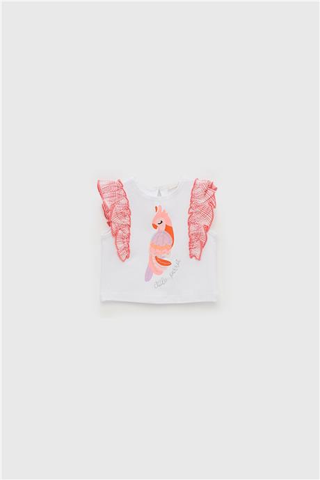 GB Baby Kız Bebek Beyaz T-Shirt