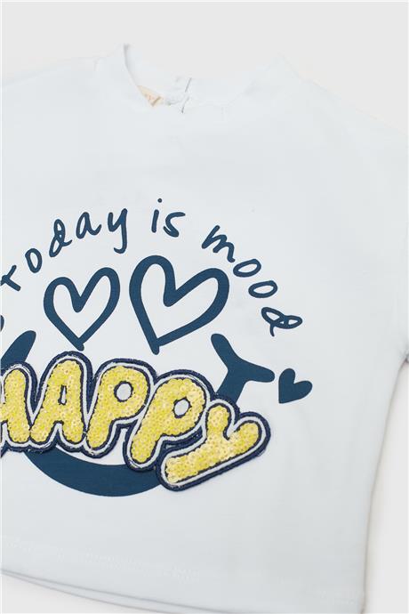 GB Baby Kız Bebek Beyaz T-Shirt