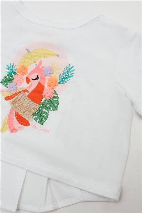 GB Baby Kız Bebek Beyaz T-Shirt