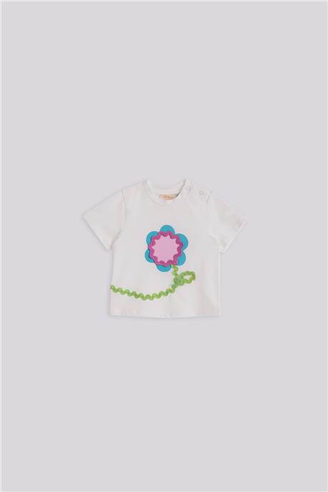 GB Baby Kız Bebek Beyaz TshirtGB Baby Kız Bebek Beyaz Tshirt