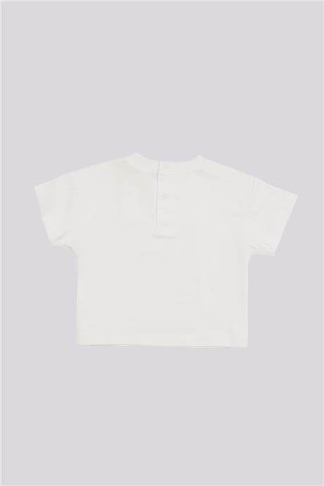 GB Baby Baby Girl White TshirtGB Baby Baby Girl White Tshirt